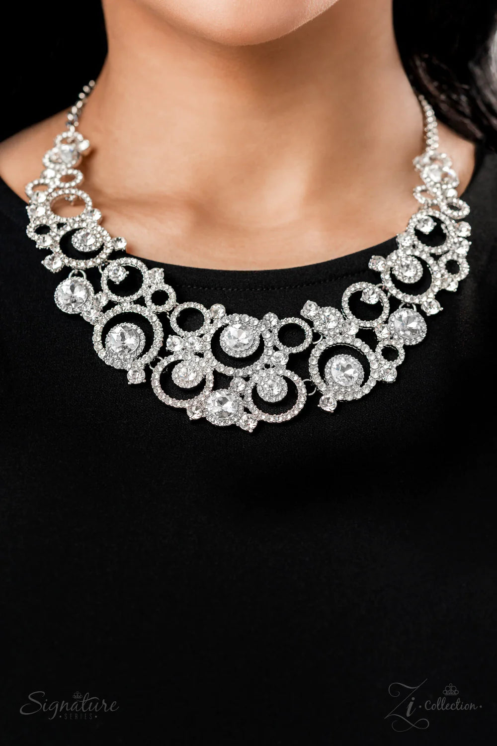 "THE JENNIFER" WHITE 2022 ZI COLLECTION NECKLACE & EARRING SET