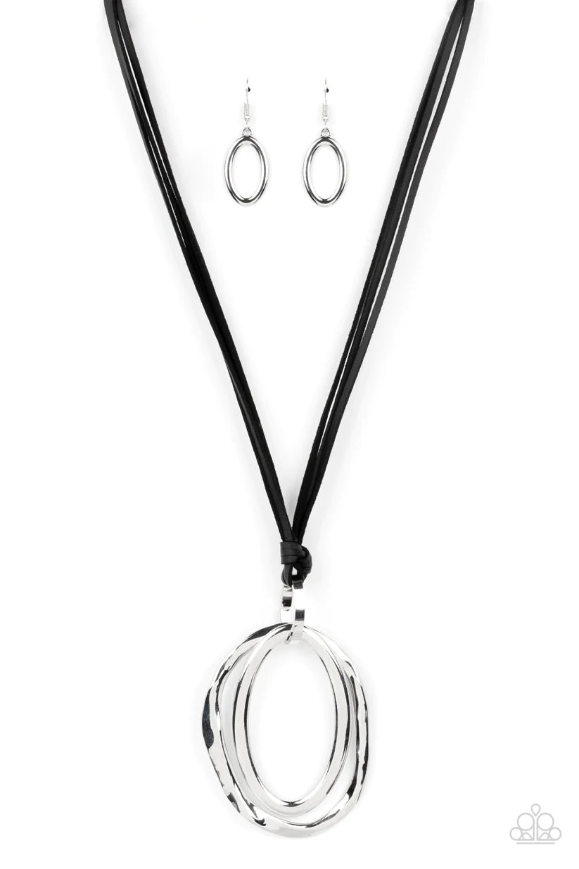 Long OVAL-due - black -