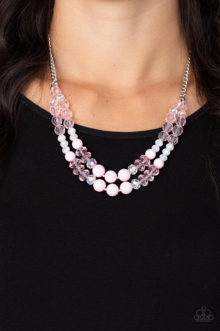 Paparazzi Necklace ~ Vera-CRUZIN - Pink