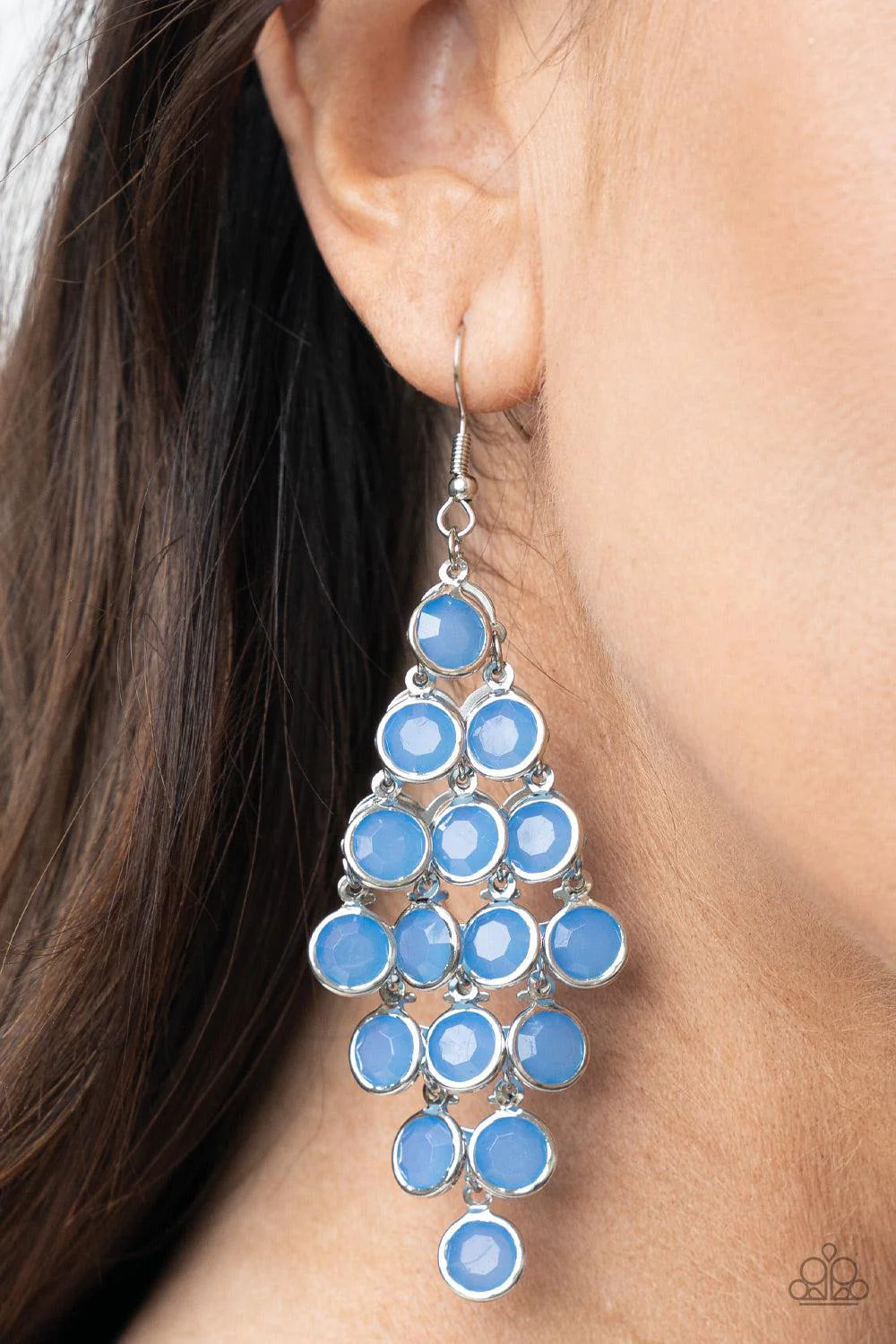 With All DEW Respect Blue Earrings