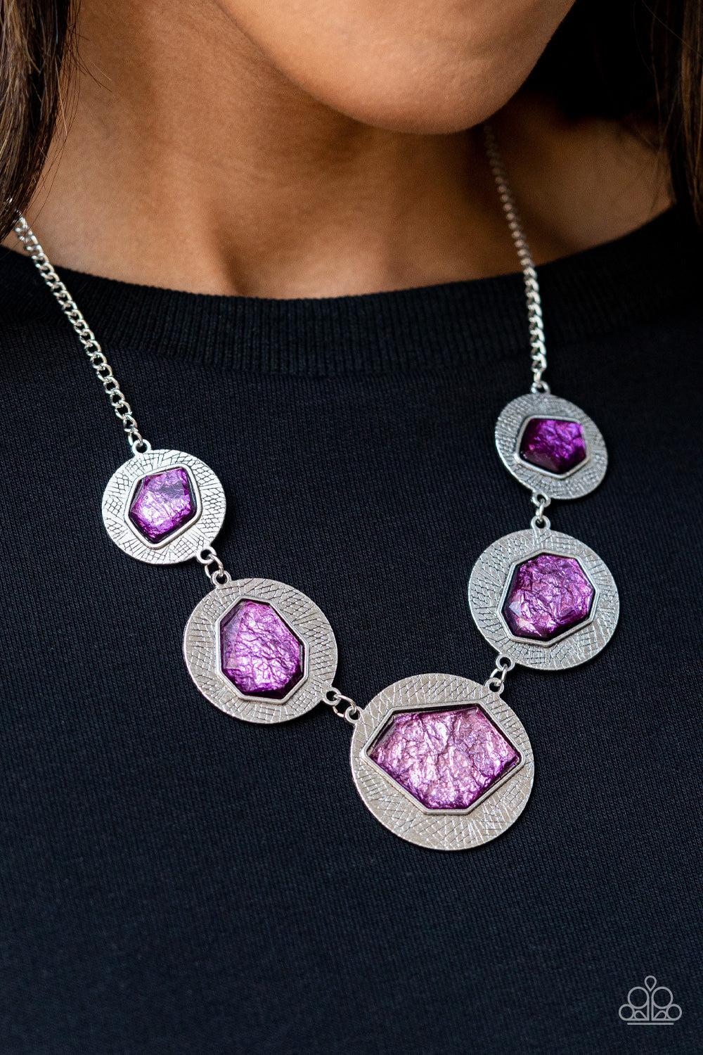 Raw Charisma Purple Gem Necklace