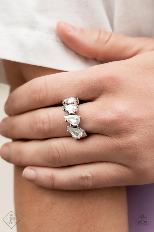 Bling or Bust - White ♥ Ring