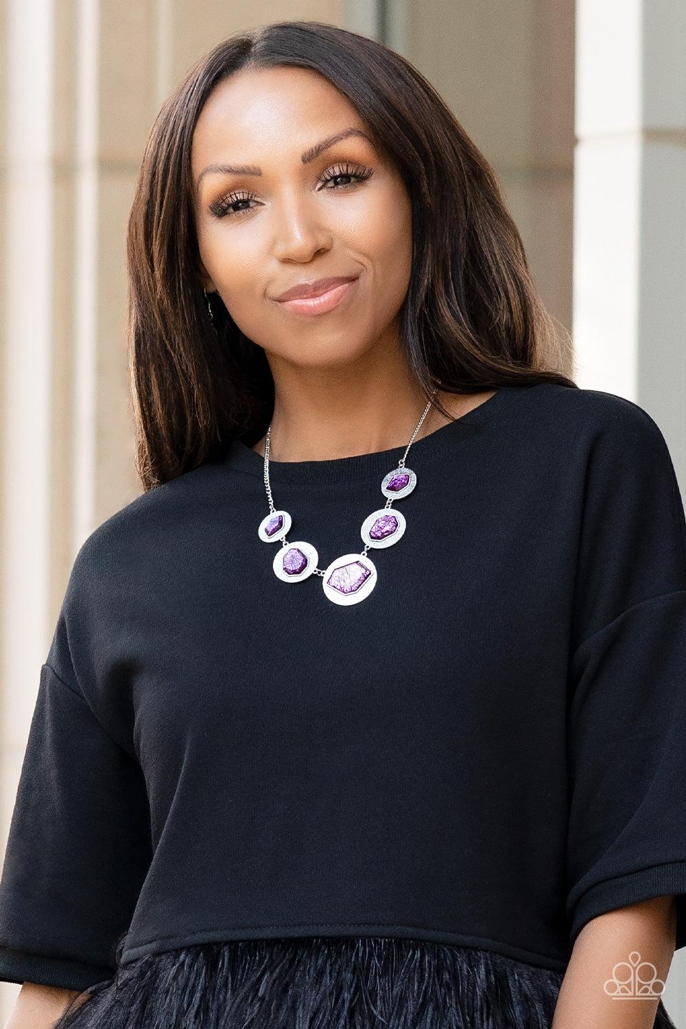 Raw Charisma Purple Gem Necklace