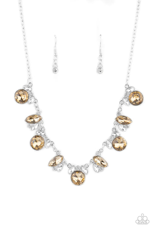 BLING to Attention - Brown ♥ Necklace