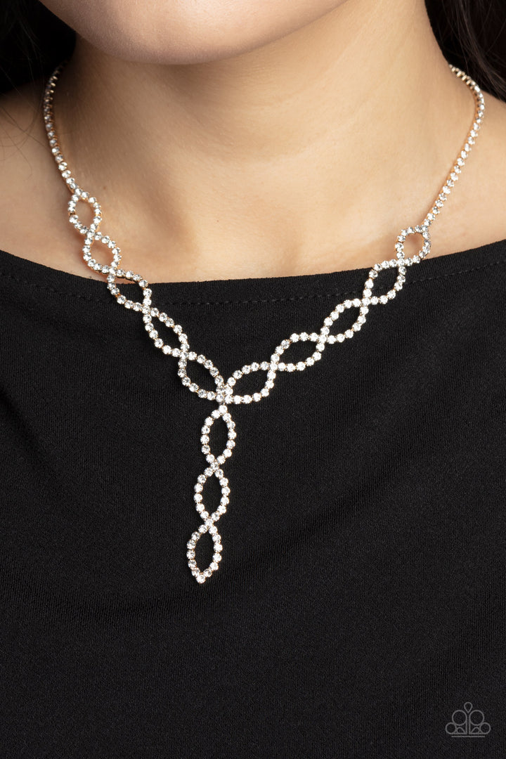 Infinitely Icy white Necklace