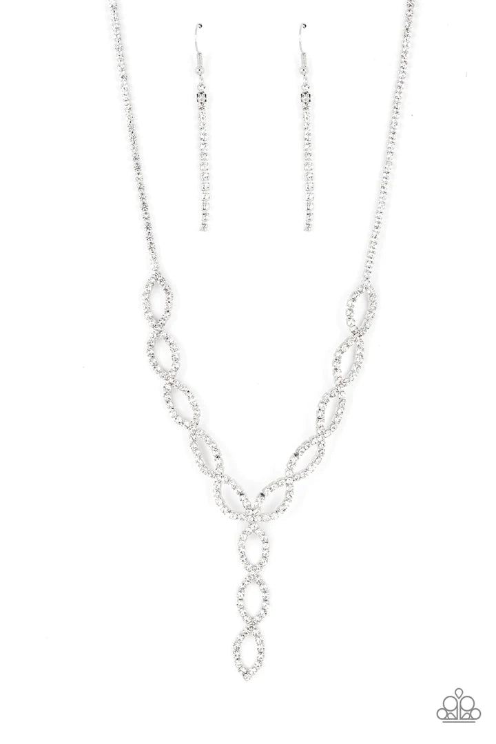 Infinitely Icy white Necklace