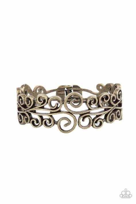 Dressed to FRILL - Brass ♥ Bracel