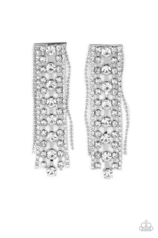 Starry Streamers Earring White