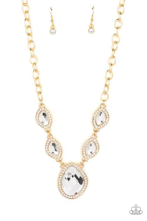 The Upper Echelon Gold Necklace -PAPARAZZI