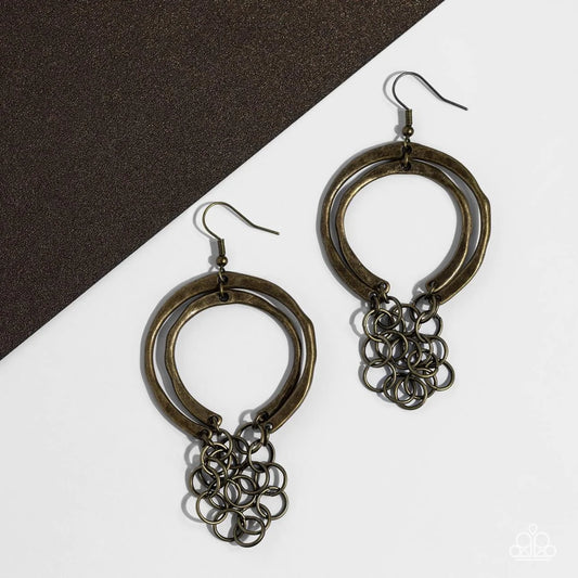 Dont Go CHAINg-ing - Brass ♥ Earrings