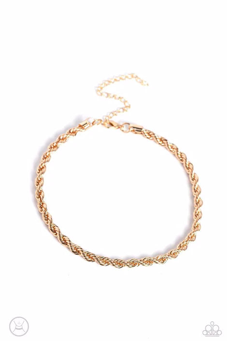 NEVER LOSE ROPE GOLD CHOKER