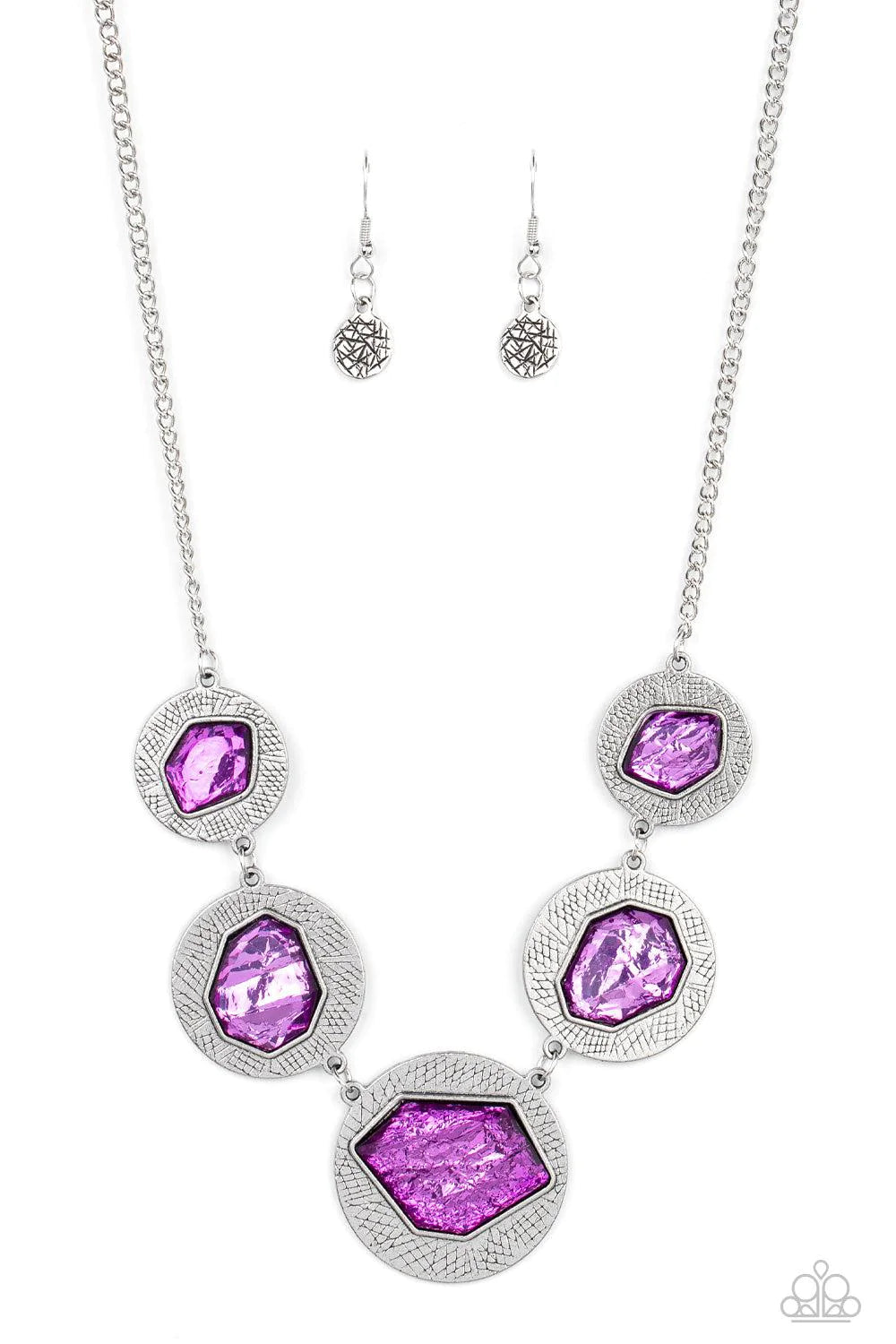 Raw Charisma Purple Gem Necklace