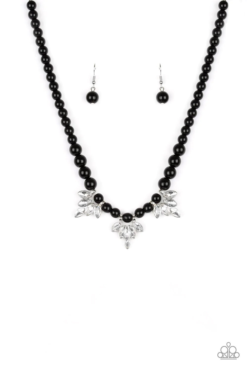 Society Socialite Black Pearl Necklace -
