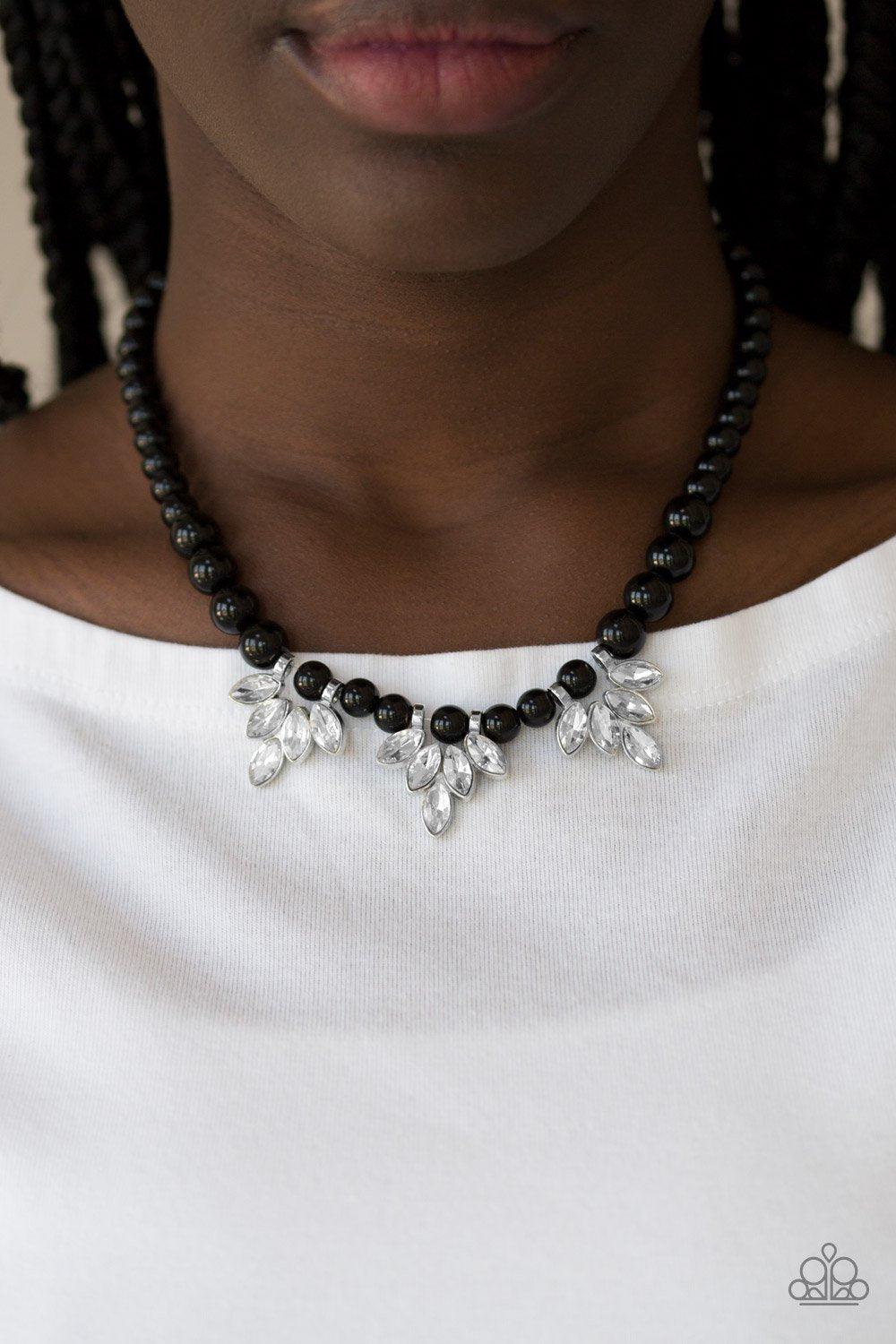 Society Socialite Black Pearl Necklace -